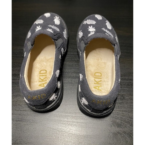 NEW AKID DreamWorks Good Luck Trolls Collection slip-on boy black sneakers Sz 9 - Picture 3 of 8